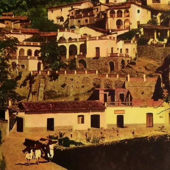 Scenic Mexico No. 2 Lithograph – Taxco Hillside by Henry Heesch, Vintage Print - Picture 2 of 5